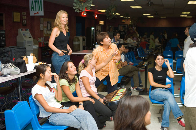 Bowling - a popular activity in the USA!